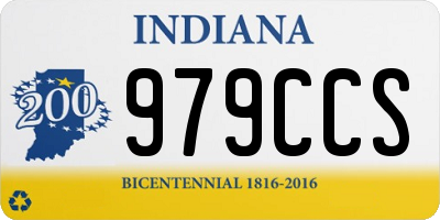 IN license plate 979CCS