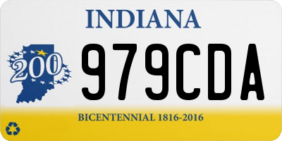 IN license plate 979CDA