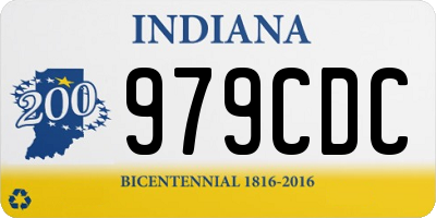 IN license plate 979CDC