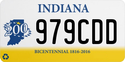 IN license plate 979CDD