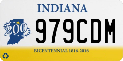 IN license plate 979CDM