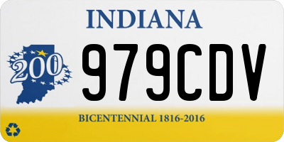 IN license plate 979CDV