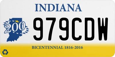 IN license plate 979CDW
