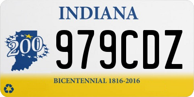 IN license plate 979CDZ