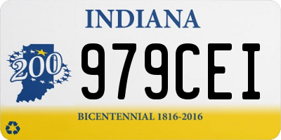 IN license plate 979CEI