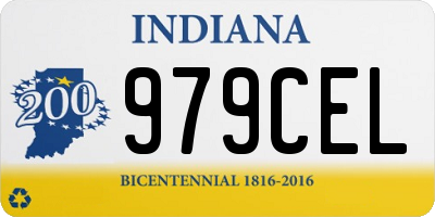 IN license plate 979CEL