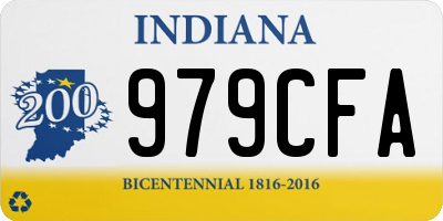 IN license plate 979CFA