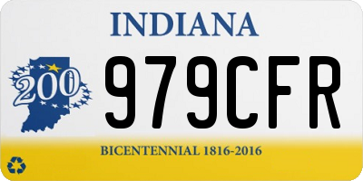 IN license plate 979CFR