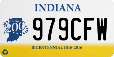 IN license plate 979CFW