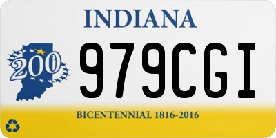 IN license plate 979CGI