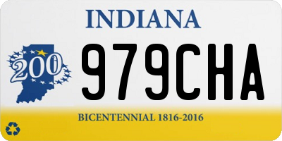 IN license plate 979CHA