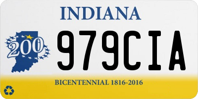 IN license plate 979CIA
