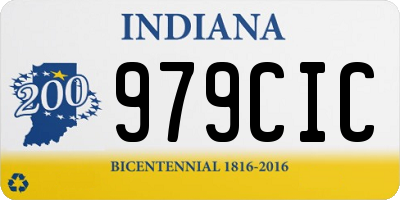 IN license plate 979CIC