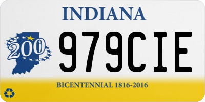 IN license plate 979CIE
