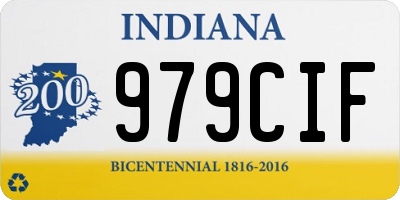 IN license plate 979CIF