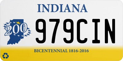 IN license plate 979CIN