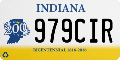 IN license plate 979CIR