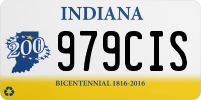 IN license plate 979CIS
