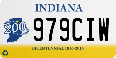 IN license plate 979CIW