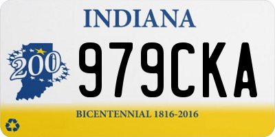 IN license plate 979CKA