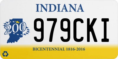 IN license plate 979CKI