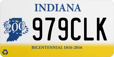 IN license plate 979CLK