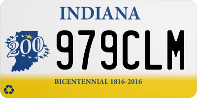 IN license plate 979CLM
