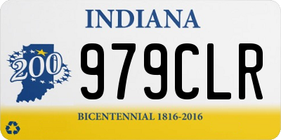 IN license plate 979CLR