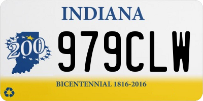 IN license plate 979CLW