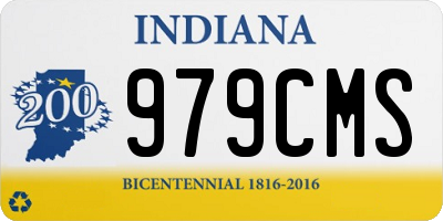 IN license plate 979CMS