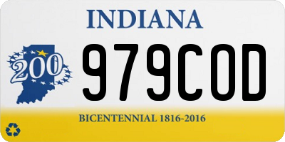 IN license plate 979COD