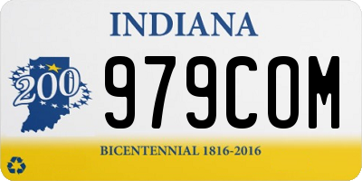 IN license plate 979COM