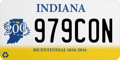 IN license plate 979CON