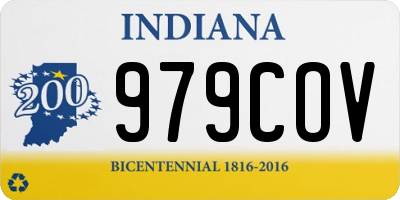 IN license plate 979COV