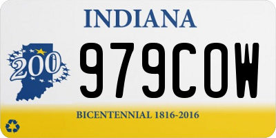 IN license plate 979COW