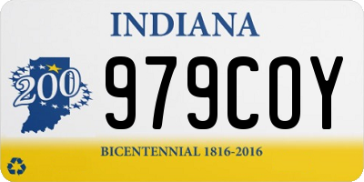 IN license plate 979COY