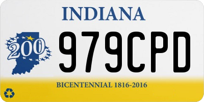 IN license plate 979CPD