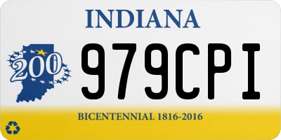 IN license plate 979CPI