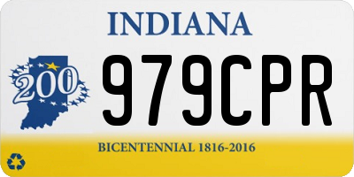 IN license plate 979CPR