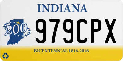 IN license plate 979CPX