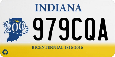 IN license plate 979CQA
