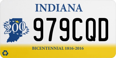 IN license plate 979CQD