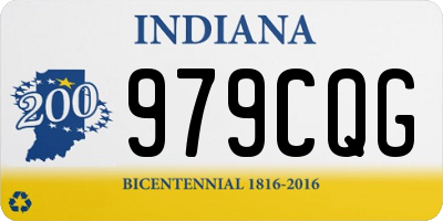 IN license plate 979CQG