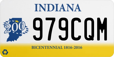 IN license plate 979CQM