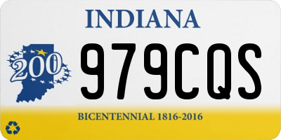 IN license plate 979CQS