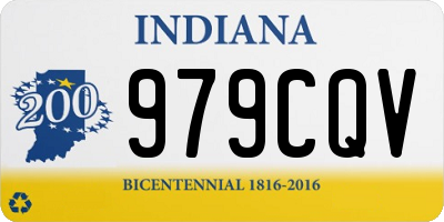 IN license plate 979CQV