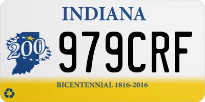 IN license plate 979CRF