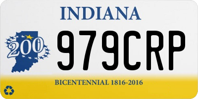 IN license plate 979CRP