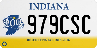 IN license plate 979CSC