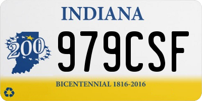 IN license plate 979CSF